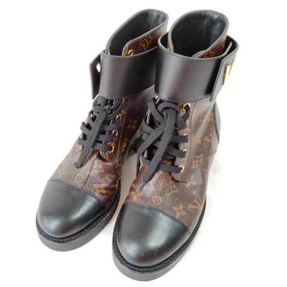Louis Vuitton Shoes - Louis Vuitton Boots Women Browns Leather (calf) 520-081425
